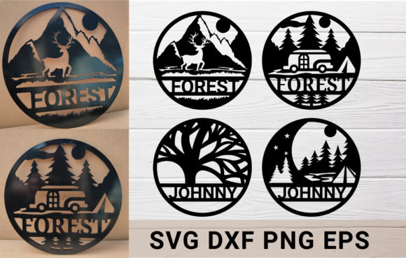 Camping and Tree Decor Bundle SVG Review for Real Projects