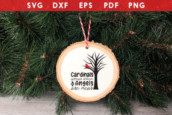 Christmas Cardinal Ornaments SVG