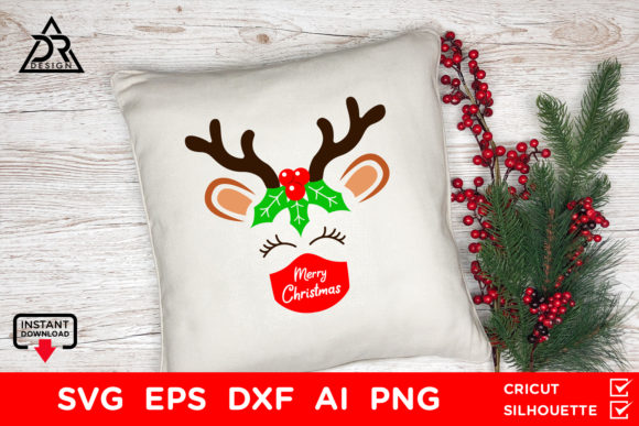 Merry Christmas Reindeer with Mask SVG Review for Real Projects
